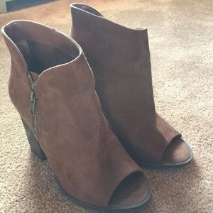 Carlos by Carlos Santana Peep Toe Ankle Booties